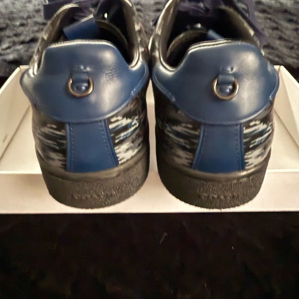 COACH Keith Haring Sneakers Black/Blue - Picture 5 of 7